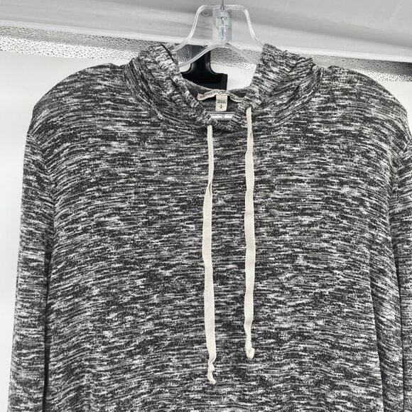 Express Womens Lightweight Pullover Hoodie Gray/White Size Small Pocket - Picture 2 of 9